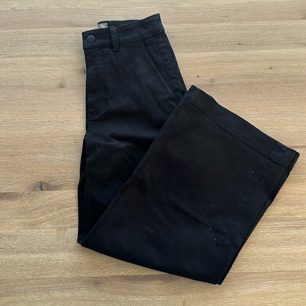 Everlane The Wide-Leg Crop Pant High Rise